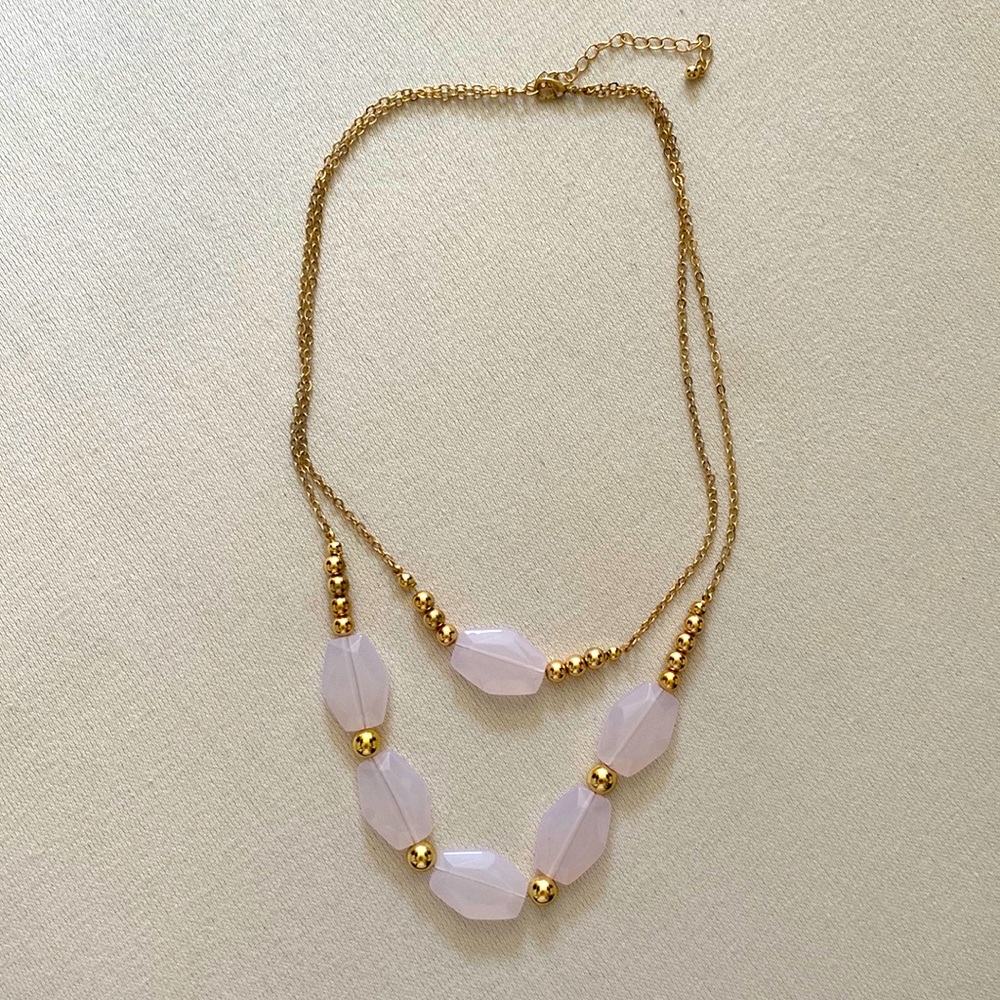 Light pink Statement necklace
